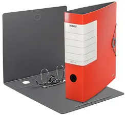 LEITZ Classeur Solide, 180 degrés, 82 mm, rouge clair