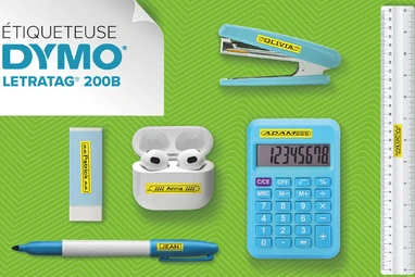 DYMO Etiqueteuse Bluetooth "LetraTag LT 200B", pack promo