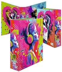 HERMA Classeur à motifs "Music Girl", A4, 70 m