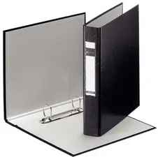 LEITZ Classeur à anneaux Standard, A5, noir, mécanisme à 2