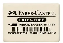 FABER-CASTELL Gomme en caoutchouc 7041-40, blanc
