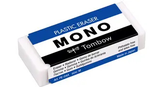 Tombow Gomme en plastique "MONO M", blanc