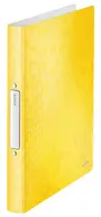 LEITZ Classeur à anneaux WOW, A4, PP, 2 anneaux, jaune