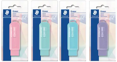 STAEDTLER Gomme 525 PS1 pastel, assorti