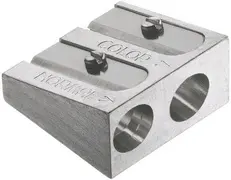 FABER-CASTELL Taille-crayon 2 trous en métal, argent