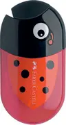 FABER-CASTELL Taille-crayon double "coccinelle", rouge/noir