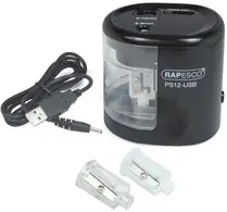 RAPESCO Taille-crayon électrique double PS12-USB, noir