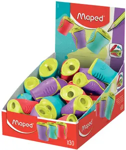 Maped Taille-crayon Boogy, en plastique, présentoir de 30
