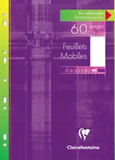 Clairefontaine Feuillets mobiles uni, A4
