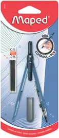Maped Compas avec adaptateur, assorti, sur carte blister