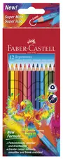 FABER-CASTELL Crayons de couleur triangulaires, étui de 12