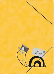 RNK Chemise à élastiques "poste" avec bande élastique, jaune