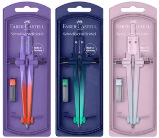 FABER-CASTELL Compas à réglage rapide STREAM Flow Edition