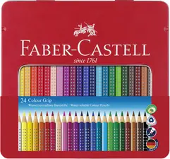 FABER-CASTELL Crayon de couleur Colour GRIP, étui de 24
