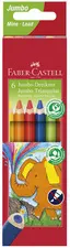FABER-CASTELL Crayons de couleur triangulaire Jumbo, étui 6