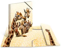 HERMA Chemise à élastiques Animaux exotiques, A4, girafes