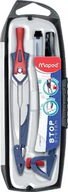 Maped Coffret compas Stop System, set de 5 pièces, gris
