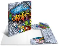HERMA Chemise à élastiques "Graffiti", en PP, A4