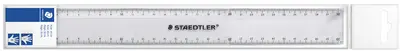 STAEDTLER Règle plate, 300 mm, en plastique, transparent