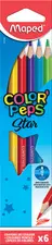 Maped Crayon de couleur COLOR'PEPS Star, étui carton de 6