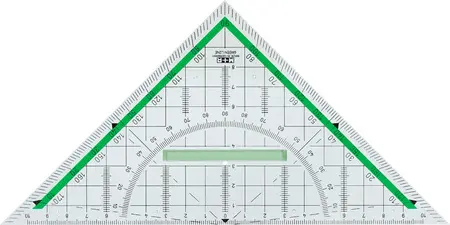 M+R Equerre géométrique "Green Line", hypoténuse: 230 mm