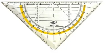 WEDO Equerre géométrique, flexible, hypoténuse 160 mm