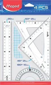 Maped Kit de géométrie Medium Start 242, 4 pièces