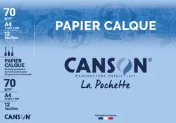 CANSON Papier calque satin, format A4, 70 g/m2