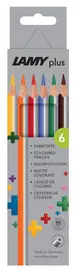 LAMY Crayon de couleur triangulaire plus, étui carton de 6