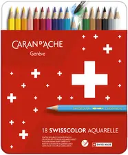 CARAN D'ACHE Crayons de couleur SWISSCOLOR Aquarelle
