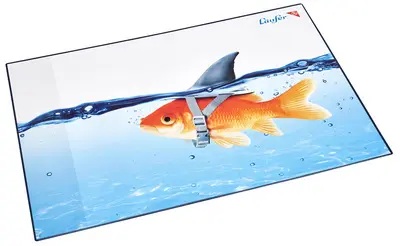 Läufer Sous-main "requin doré", 400 x 530 mm