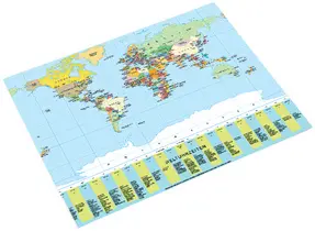 Läufer Sous-main carte géopolitique, 400 x 530 mm,