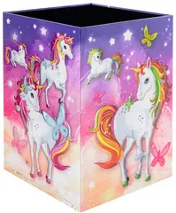 HERMA Corbeille à papier "Licorne", carton