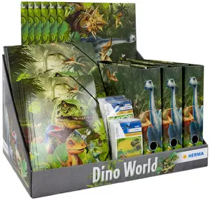 HERMA Série de motifs "Dino World", présentoir