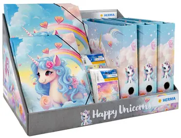 HERMA Série de motifs "Happy Unicorns", présentoir