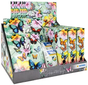 HERMA Série de motifs "Papillons", présentoir