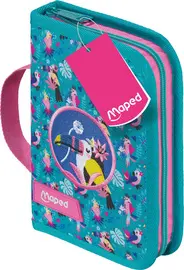 Maped Étui scolaire Tropical, polyester, turquoise / rose