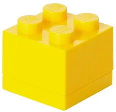 LEGO Boîte à snack MINI BOX 4, 60 ml, jaune