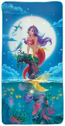 ROTH Serviette de bain pour enfants "Sirène magique