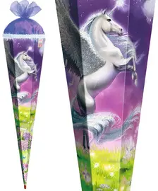 ROTH Schultüte "Magic Pegasus", eckig, 850 mm, mit Effekt