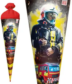 ROTH Schultüte "Feuerwehrmann", rund, 700 mm