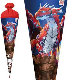ROTH Motiv-Schultüte "Robo Drache", rund, 700 mm, Folie