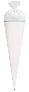 ROTH Bastelschultüte mit Verschluss, 700 mm, weiß