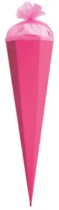 ROTH Bastelschultüte mit Verschluss, 850 mm, pink