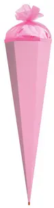 ROTH Bastelschultüte mit Verschluss, 850 mm, rosa