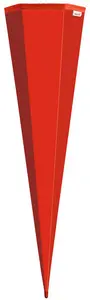 ROTH Schultüten-Rohling ohne Verschluss, 850 mm, rot