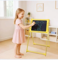 LogiLink Ardoise LCD pour enfants, 19 pouces, jaune