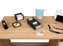 WEDO Fichier éducatif A8 paysage, 100 fiches, gris