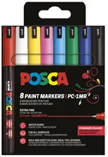 POSCA Marqueur à pigment PC-1MR, pochette de 8, assorti