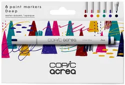 COPIC Marqueur acrea "Deep", set de 6